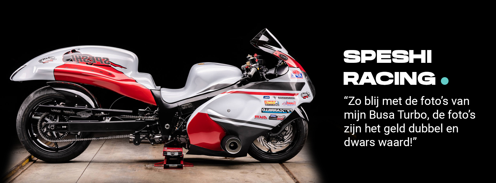 Red white Motorcycle Hayabusa